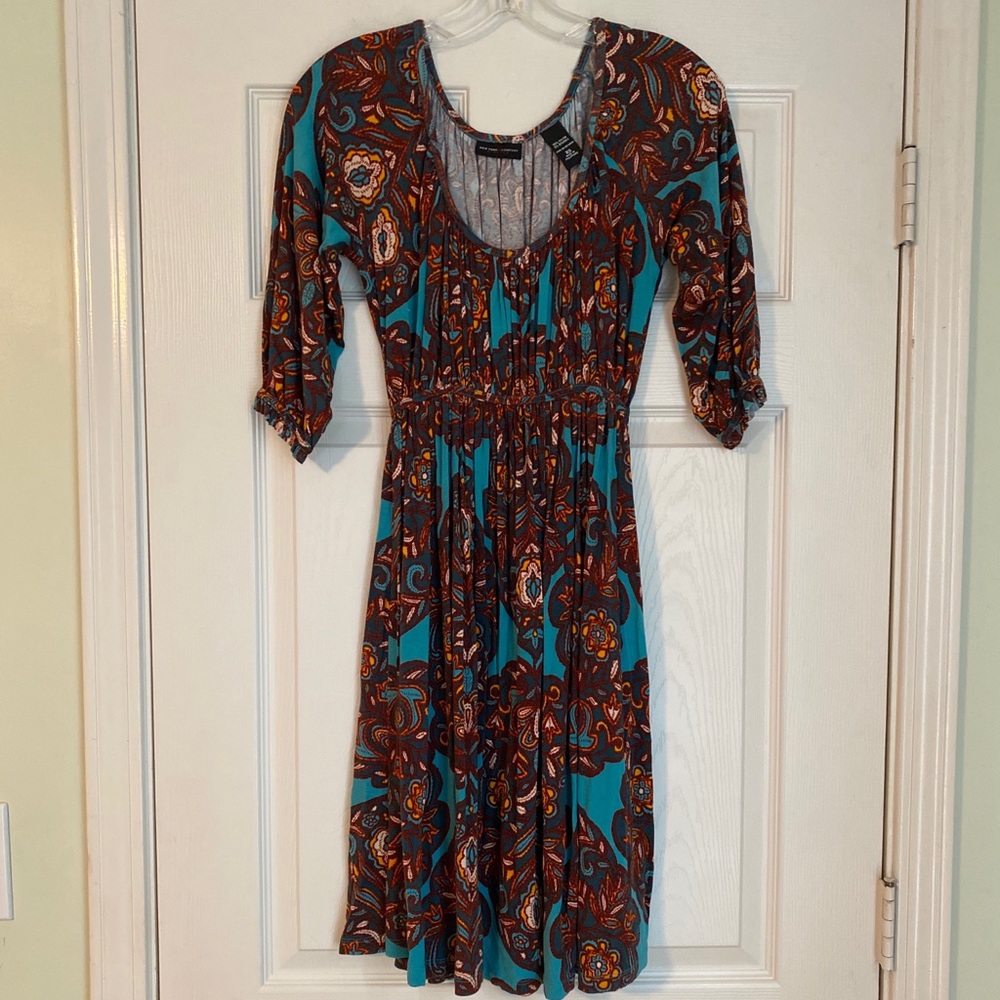 3/4 sleeve Dress with elastic waist